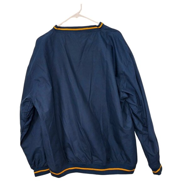 Vintage Pro-Edge Michigan Wolverines Pullover Windbreaker Jacket Size Large UofM - Picture 2 of 5